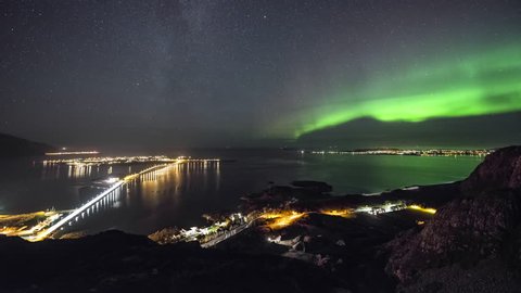 Northern Lights over norwegian coast