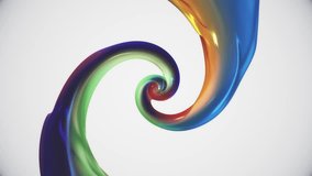 caramel paint leak surreal spiral slow motion animation background new quality motion graphics retro vintage style cool nice beautiful 4k video footage