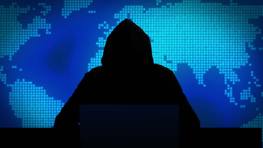 Cyber Criminal Hacking, Pulsating Led World Background Royalty-Free Stock Footage #1008580006