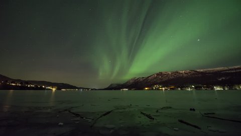 Norwegian green sky