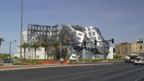 LAS VEGAS, USA - APRIL 17, 2011: Cleveland Clinic Lou Ruvo Center for Brain Health on W. Bonneville Ave, Downtown Las Vegas
