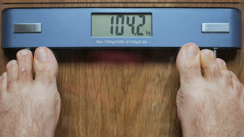 A Severely Overweight Person Weighing Stock Footage Video 100 Royalty Free Shutterstock
