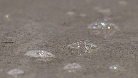 Macro shot of soap bubbles