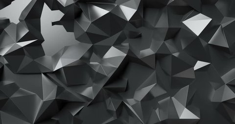 3d Render Black Abstract Crystal Background Stock Footage Video (100% ...