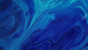 1920x1080 25 Fps. Very Nice High Flow Fluid  Blue Painting Video.