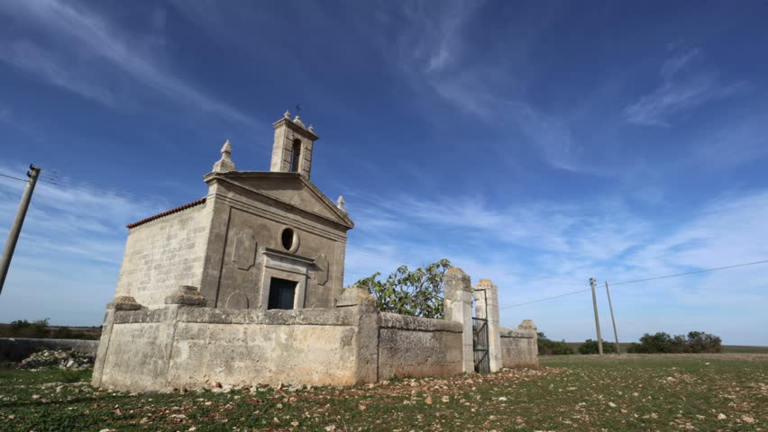 typical rural church in the Murgia of Matera and Altamura