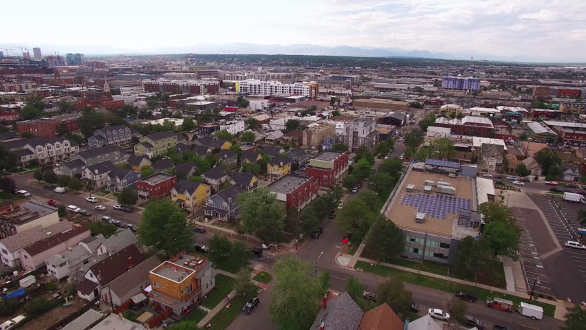 Denver Aerial View From Rhino Neighborhood