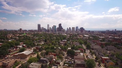 Denver Aerial View From Rhino Neighborhood