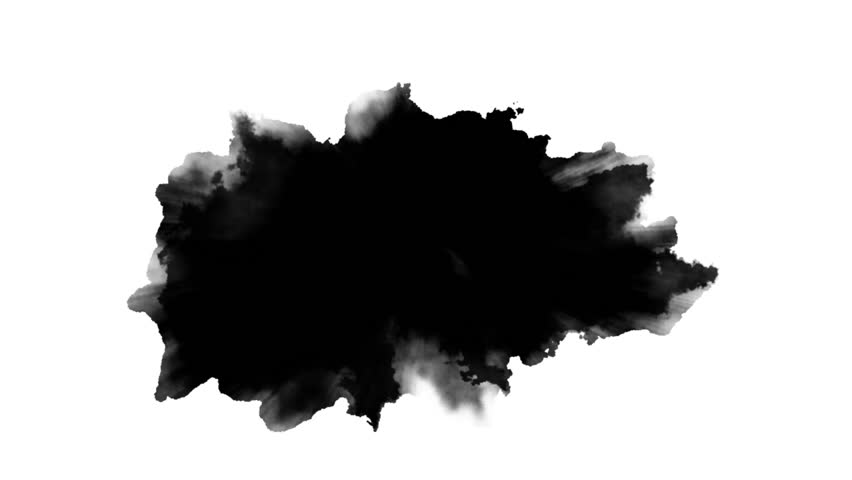 Dripping Ink on white background 