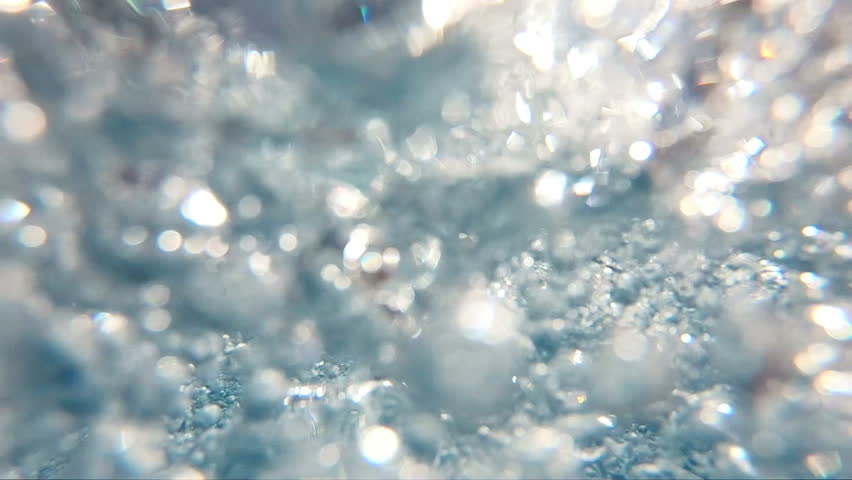Professional video of blue underwater bubbles rising to surface in slow motion 250fps | Shutterstock HD Video #1008678271