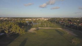 Aerial view of cocotal golf resort in Dominican Republic