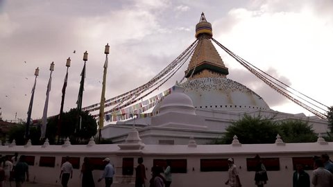 KATHMANDU, NEPAL - 15 JANUARY 2015: Tibet Nepal Kathmandu Durbar Square kathmandu boudhanath stupa