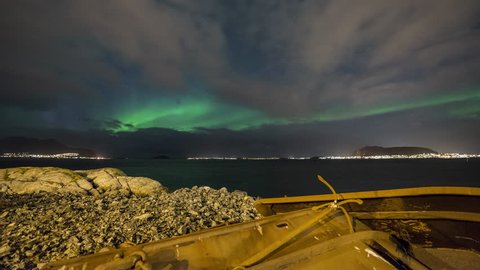 Northern Lights with anchor