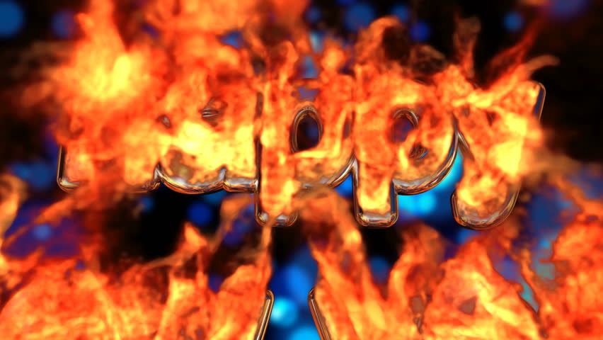 Happy New Year with abstract flame
