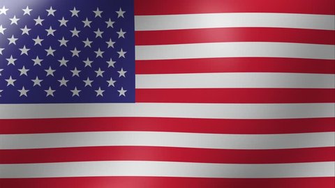 USA National Flag Footage, Realistic HD flag of the USA waving in the wind, Loop ready in 4k resolution
