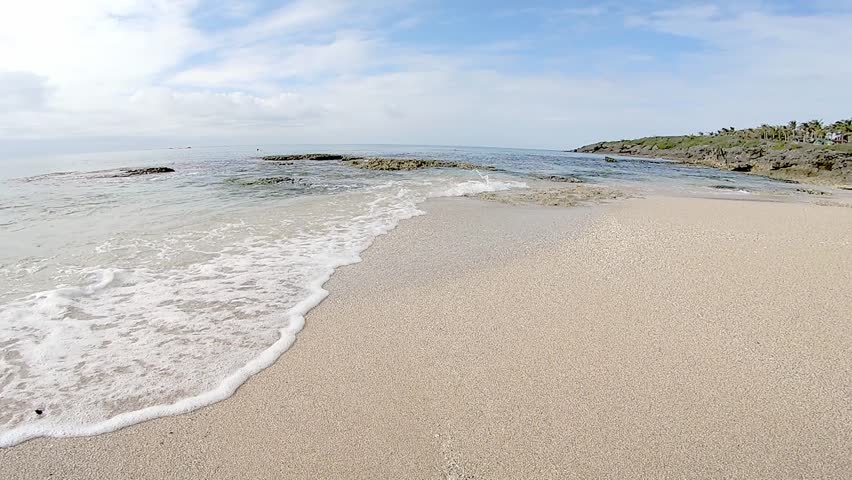 slow motion of beauty beach scenery in the kenting
