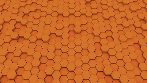 Abstract geometric hexagons, optical Illusion, computer generated 3D rendering backdrop.