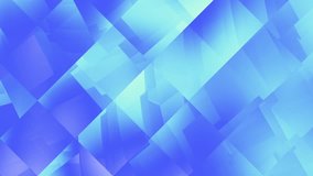 Moving blue abstract low poly shapes. Abstract screensaver for video.