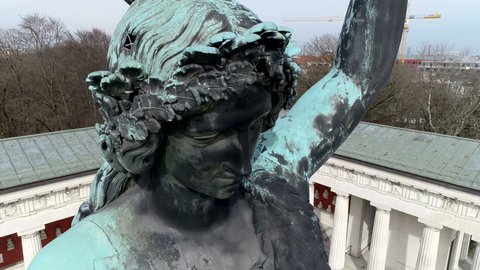 Bavaria statue Munich: stockvideo