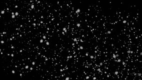 snowstorm in a black background