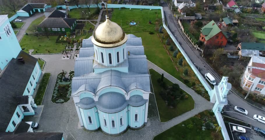 Flying close to the cross - orthodox church