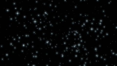 Stars in the sky. seamless loop animation