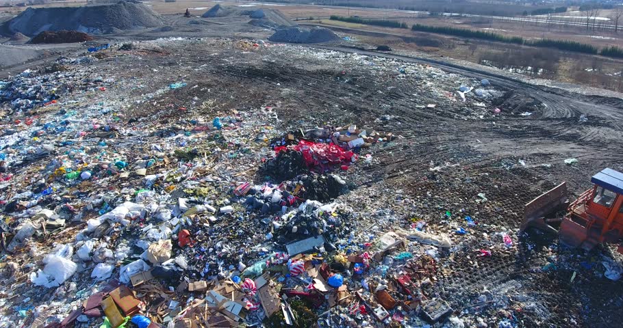 The Landfill Aerial Activity - Stock Footage Video (100% Royalty-free Sns-Brigh10