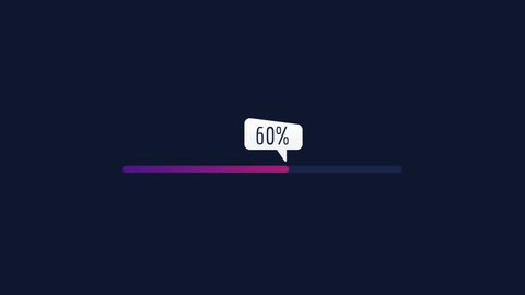 Scale Download and Upload in Percentages Two Color Options. Motion Graphics. Animation Video.