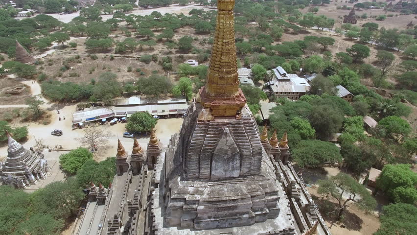thatbyinnyu temple  aerial view, Bagan, Myanmar