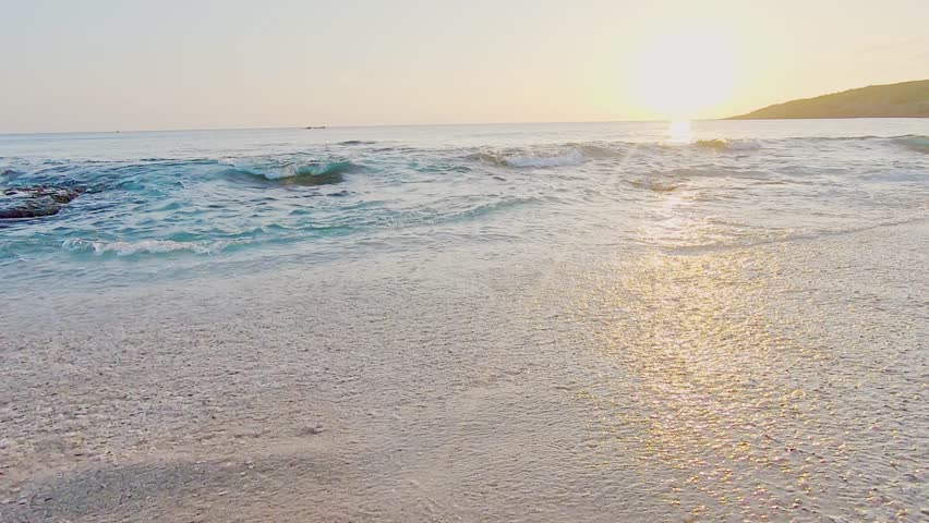 slow motion of beauty beach scenery in the kenting