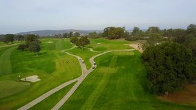 San Diego, CA - Torrey Pines Golf Course - Drone Video. Aerial Video of Torrey Pines breathtaking Golf Course is a 36-hole municipal public golf facility on the west coast of the US.