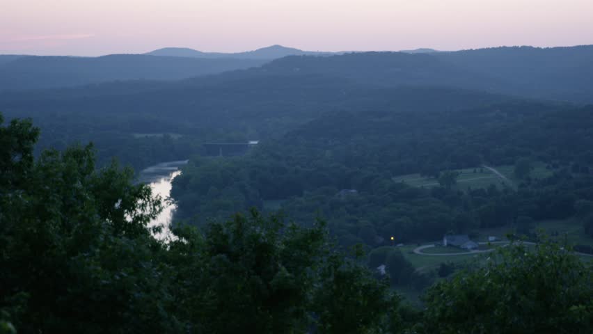 Mountain Overlook at Sunset