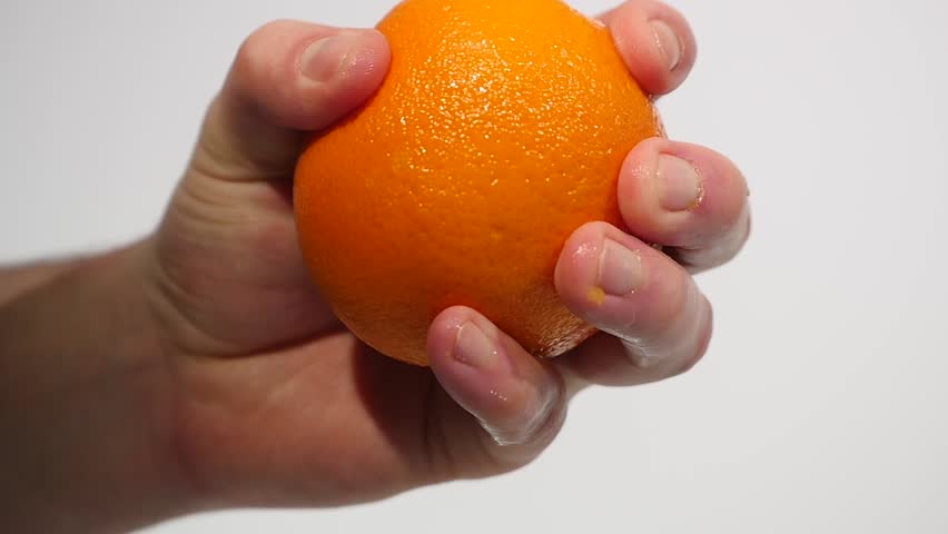 Male Hand Squeezing Fresh Orange Stock Footage Video (100% Royalty-free)  1008918638 | Shutterstock