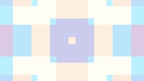 Moving geometric shapes. Transformation colorful squares. Seamless looping footage.