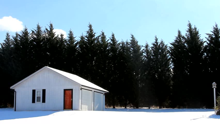 Small House in the snow