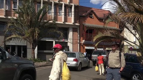 Street scene in Antananarivo, Madagascar, circa June 2017