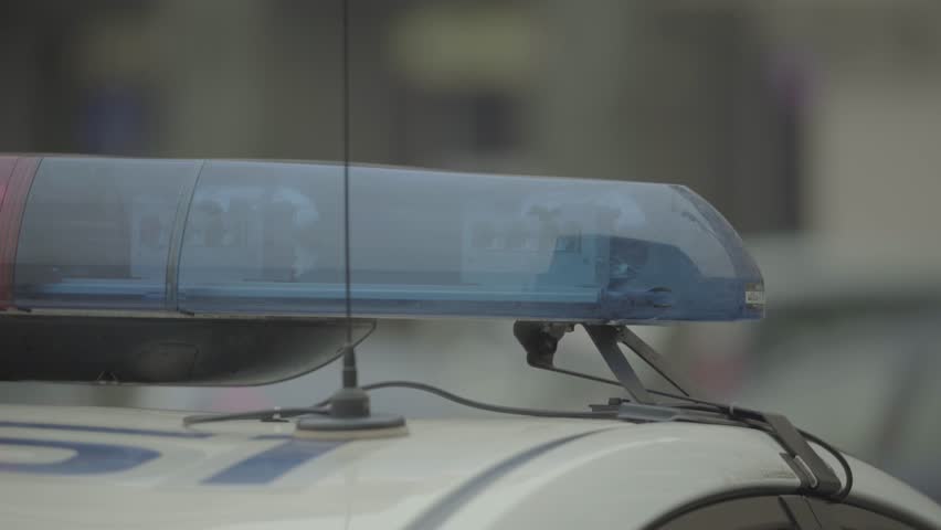 Police patrol car. Flashing police emergency lights . Patrol car. Close-up | Shutterstock HD Video #1009011191