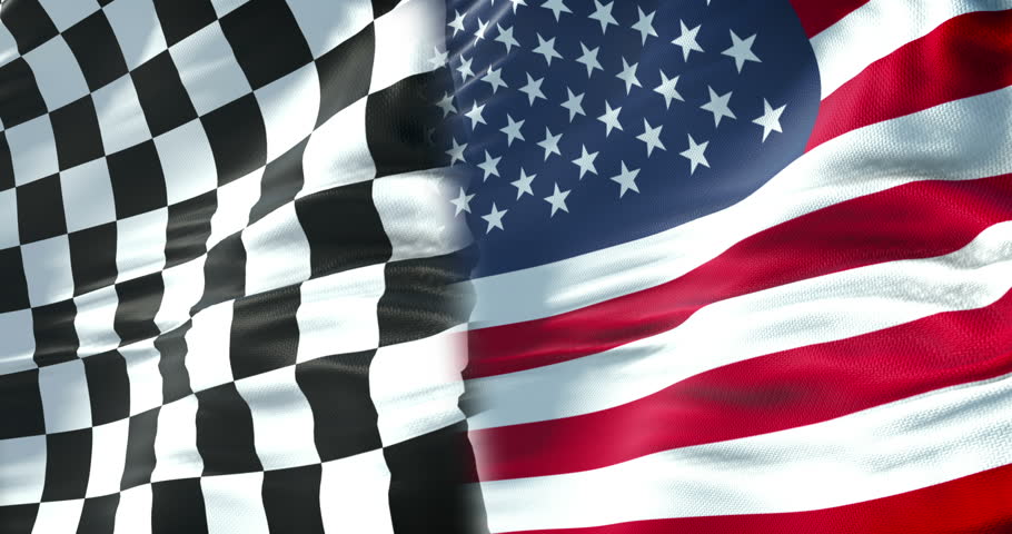 Half Flags Checkered Flag End Race Stock Footage Video (100% Royalty ...