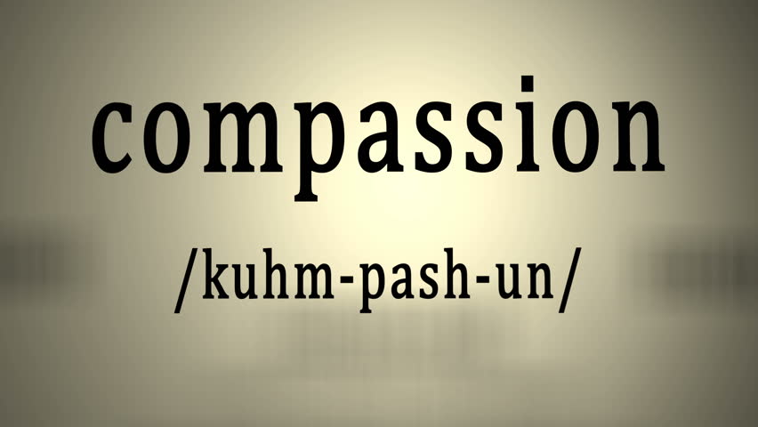 This animation includes a definition of the word compassion. Royalty-Free Stock Footage #1009070048