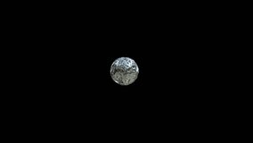 SLOW MOTION: Crom metal splash on black background. Alpha mask included. 4K. - Powered by Shutterstock - Get 15% off with code: PIKWIZARD15