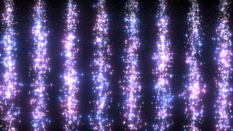 Star light waterfall fireworks particle background