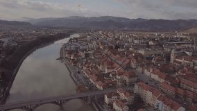 The old city in Europe on the Drava River, Maribor in Slovenia, D-LOG