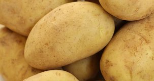 New Potato close up stock footage. 4k prores footage