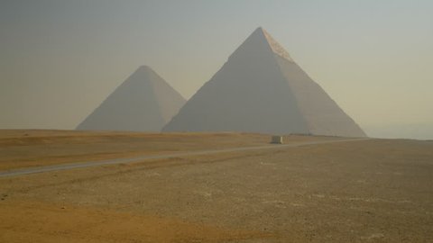 Giza pyramid complex Stock Video