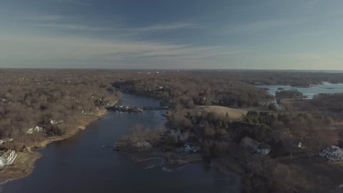 suburbs in Darien Connecticut Stockvideo
