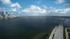 Downtown Miami by Aerial Drone