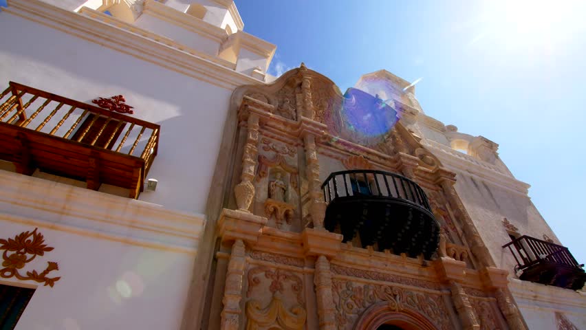 Classic Catholic Church in Arizona Tracking Shot