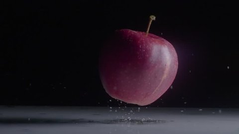 Newtons Apple slow motion