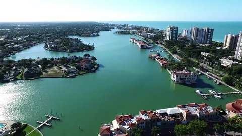 Naples Florida Flyover by Aerial Drone