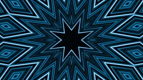 Seamless animated 4K starlike pattern for entertainment, projections, or backgrounds
